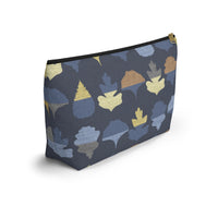 Frond Accessory Pouch w T-bottom in Indigo